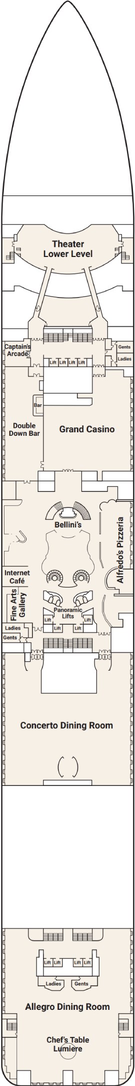 Majestic Princess Deck 6 deck plan