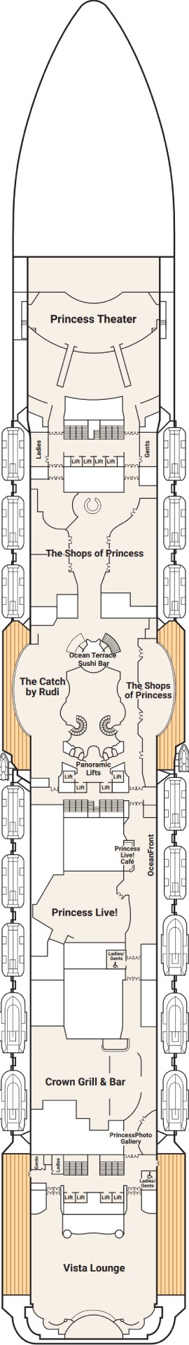 Majestic Princess Deck 7 deck plan