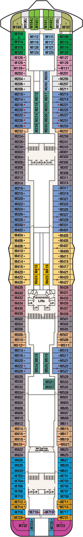 Sky Princess Deck 15 deck plan