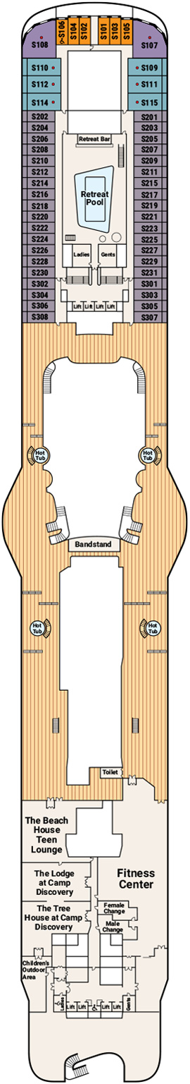 Sky Princess Deck 17 deck plan