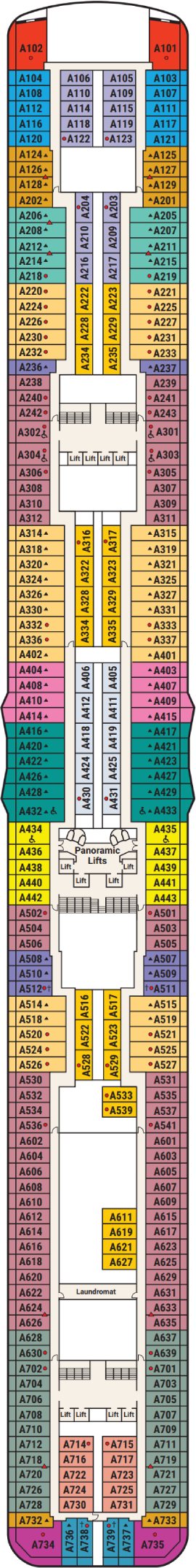 Sky Princess Deck 12 deck plan