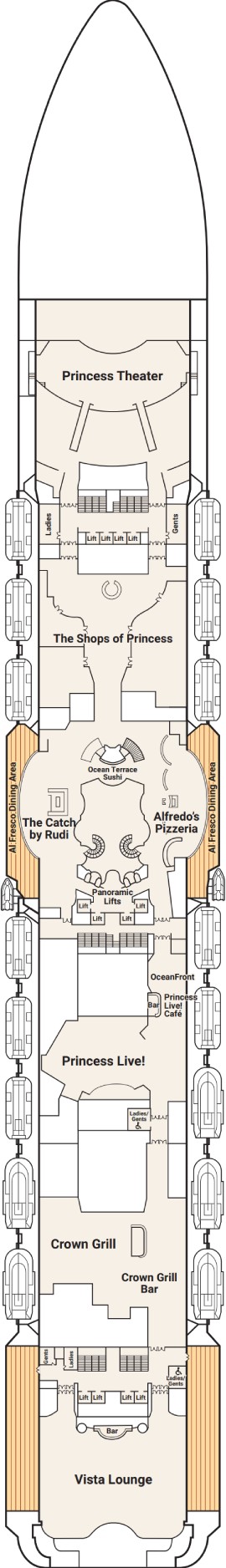 Sky Princess Deck 7 deck plan
