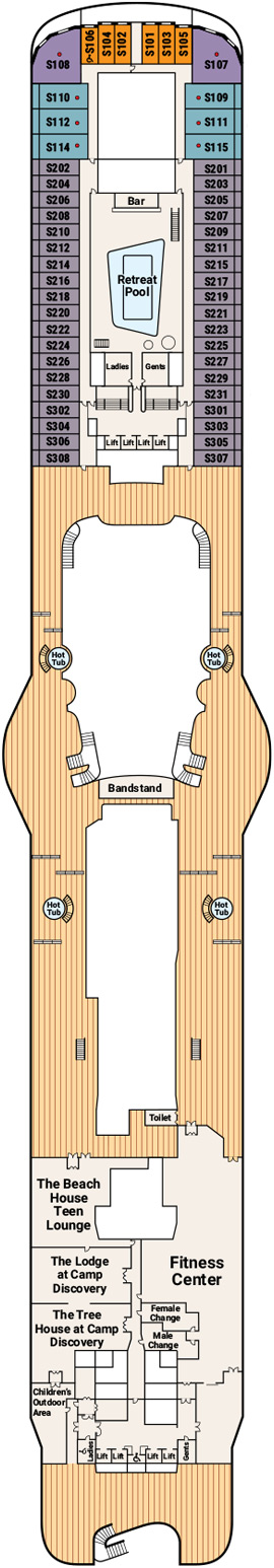 Enchanted Princess Deck 17 deck plan