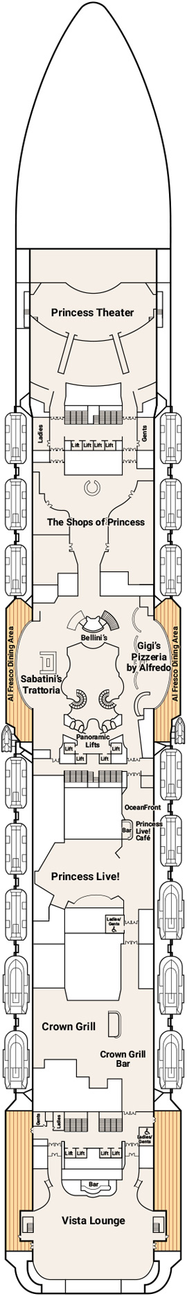 Enchanted Princess Deck 7 deck plan