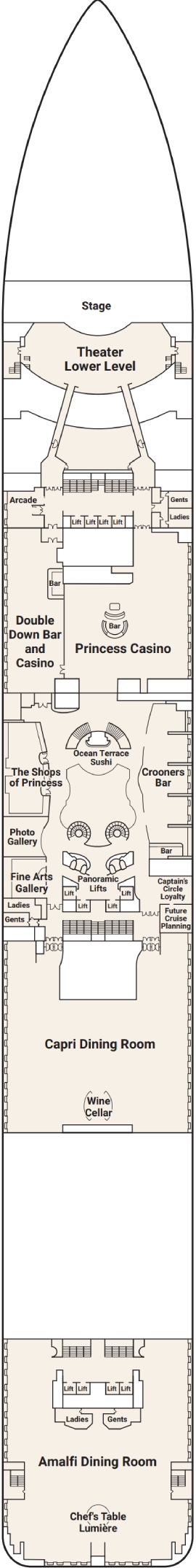 Enchanted Princess Deck 6 deck plan