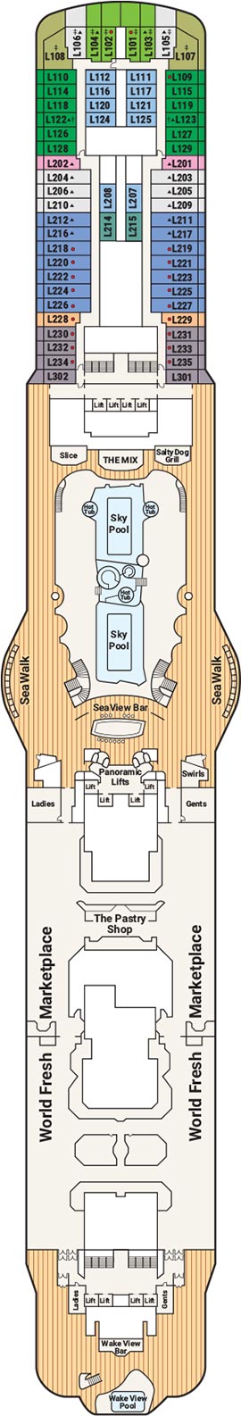 Discovery Princess Deck 16 deck plan