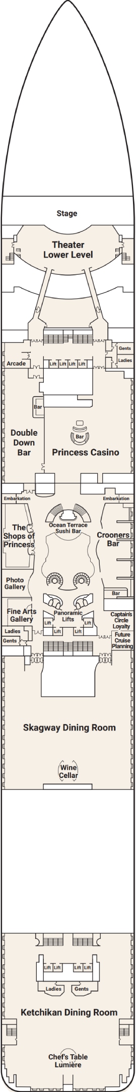 Discovery Princess Deck 6 deck plan