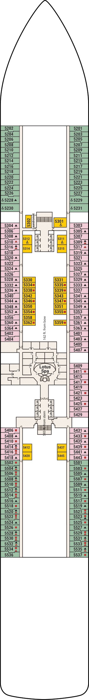 Sun Princess Deck 5 deck plan