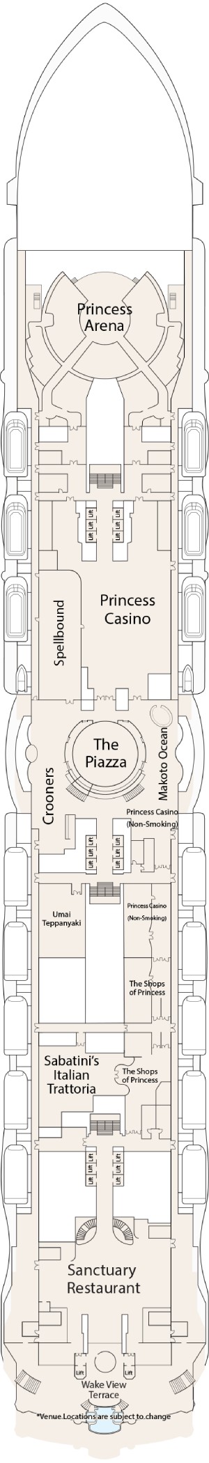 Star Princess Deck 8 deck plan