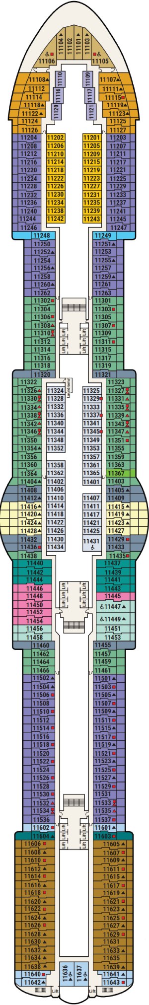 Star Princess Deck 11 deck plan