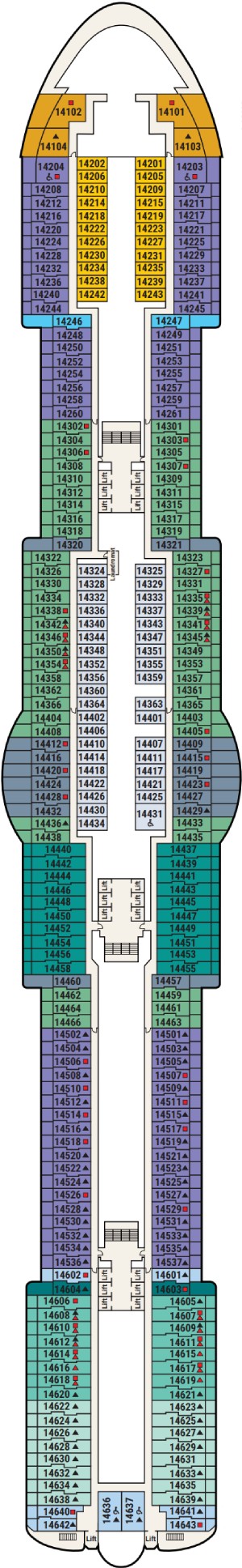 Star Princess Deck 14 deck plan