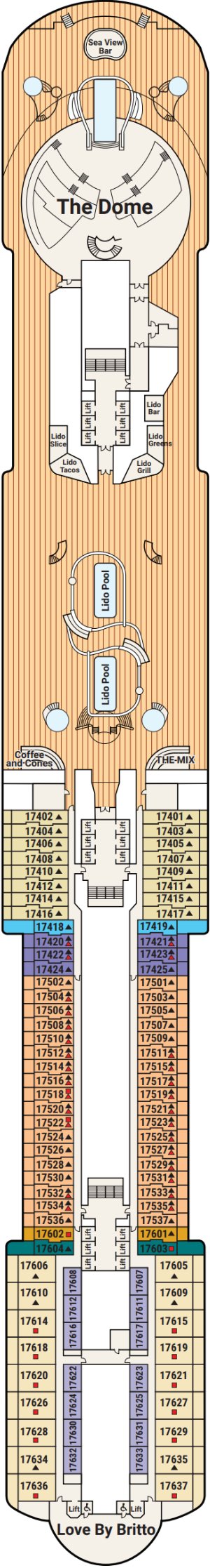 Star Princess Deck 17 deck plan