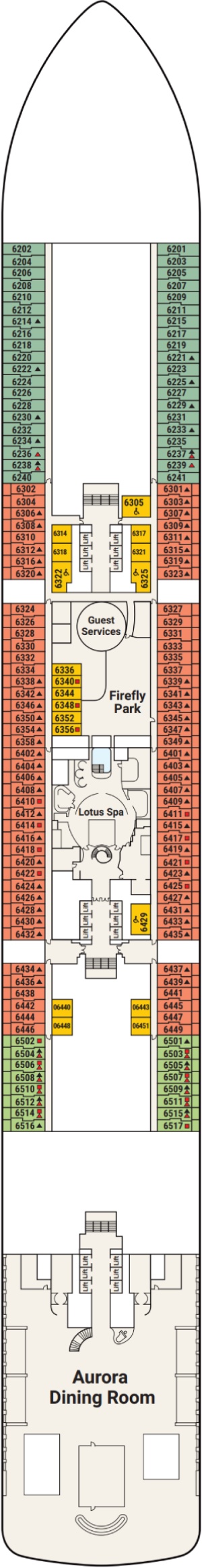 Star Princess Deck 6 deck plan