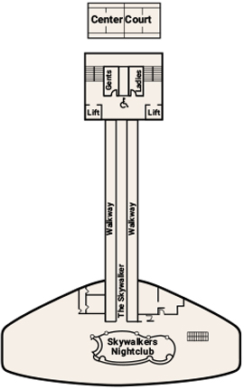 Caribbean Princess Deck 19 - Star Deck deck plan