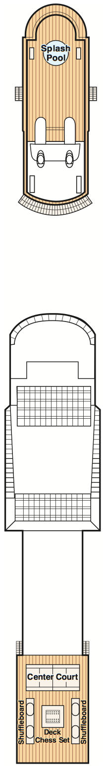 Island Princess Deck 16 - Sports Deck deck plan