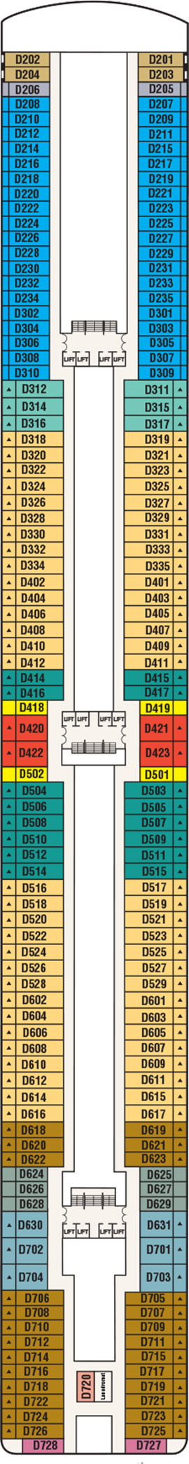 Island Princess Deck 9 - Dolphin Deck deck plan