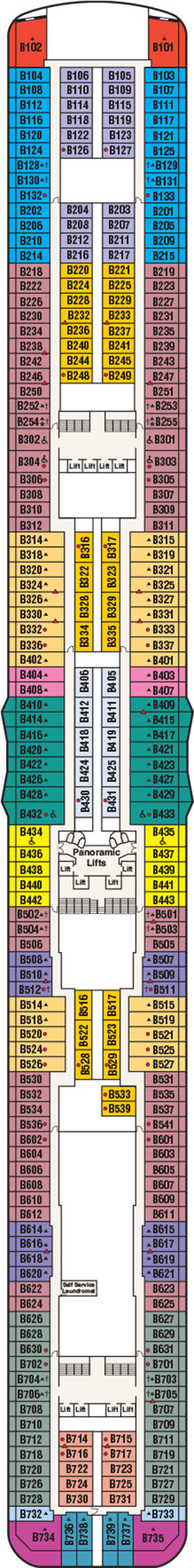 Regal Princess Deck 11 - Baja  deck plan