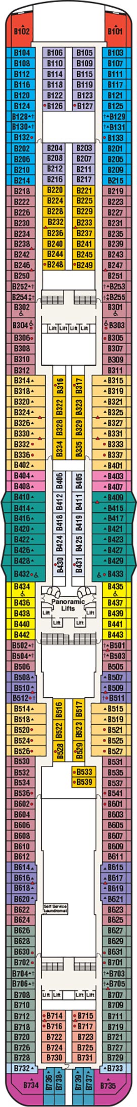 Royal Princess Deck 11 - Baja deck plan