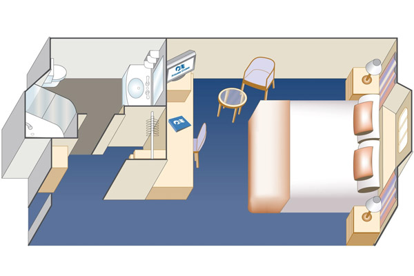 Oceanview Stateroom (Obstructed View)