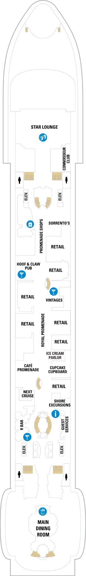 Liberty of the Seas Deck 5 deck plan