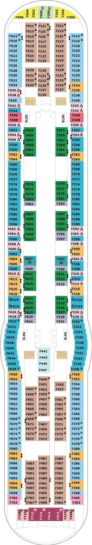 Liberty of the Seas Deck 7 deck plan
