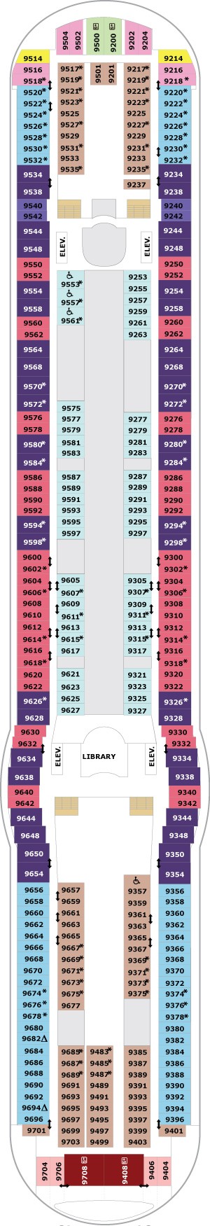 Liberty of the Seas Deck 9 deck plan