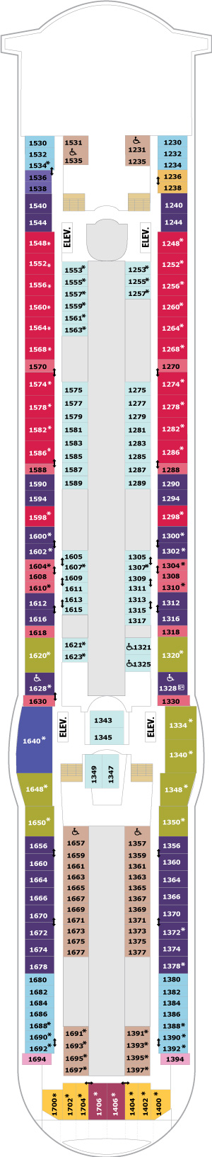 Liberty of the Seas Deck 10 deck plan
