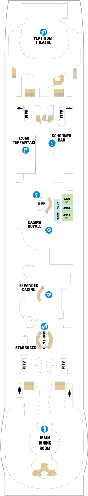 Liberty of the Seas Deck 4 deck plan