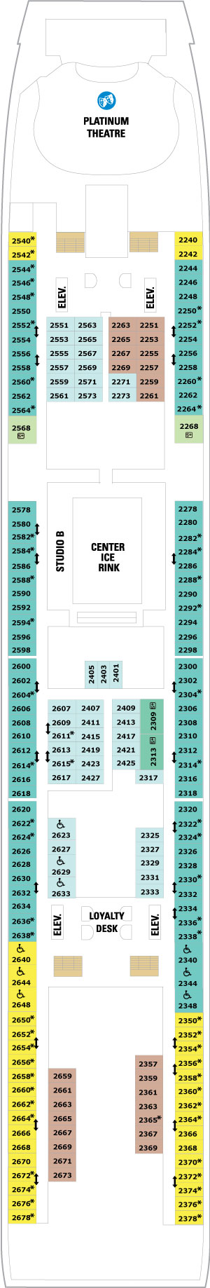 Liberty of the Seas Deck 2 deck plan