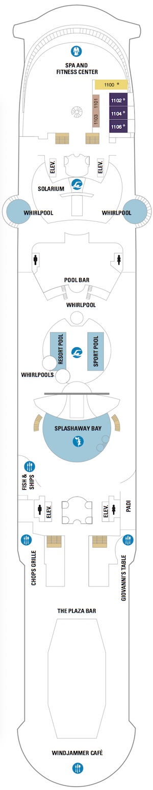 Independence of the Seas Deck 11 deck plan