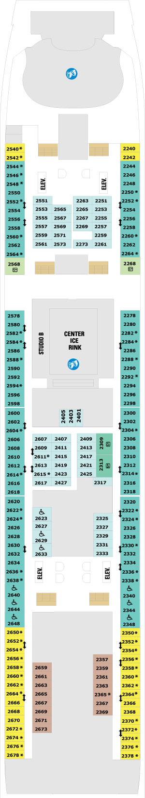 Freedom of the Seas Deck 2 deck plan