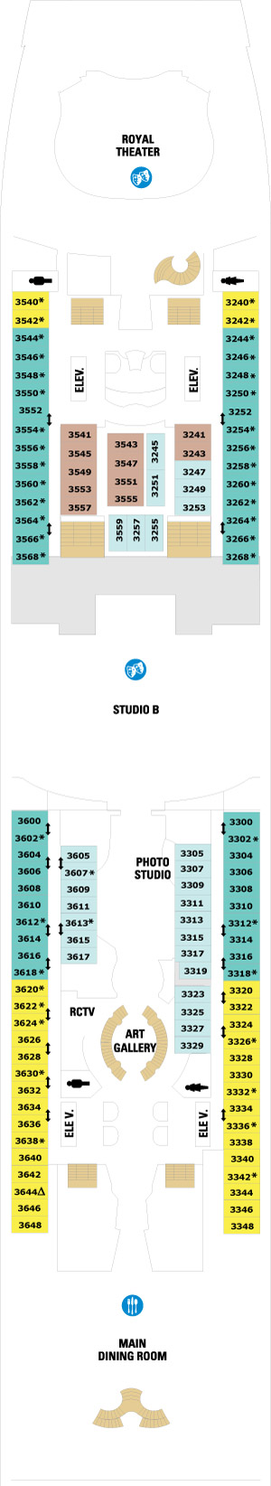 Freedom of the Seas Deck 3 deck plan
