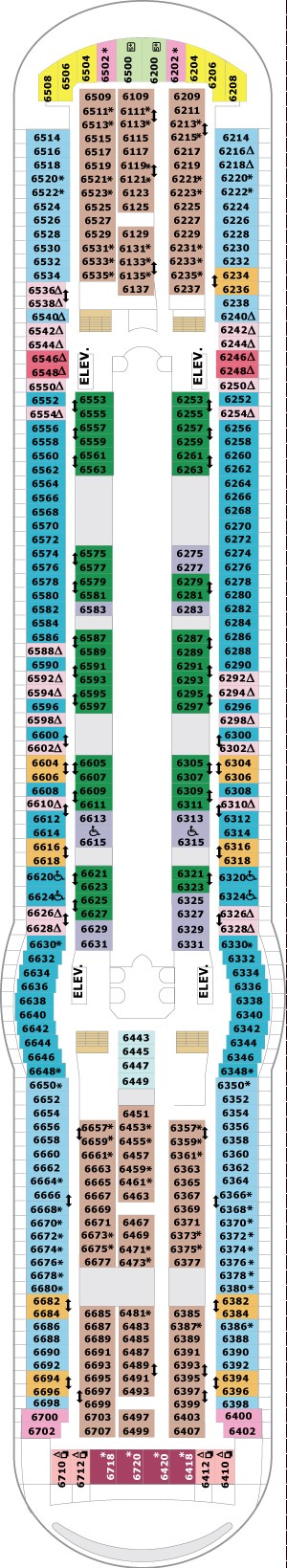 Freedom of the Seas Deck 6 deck plan