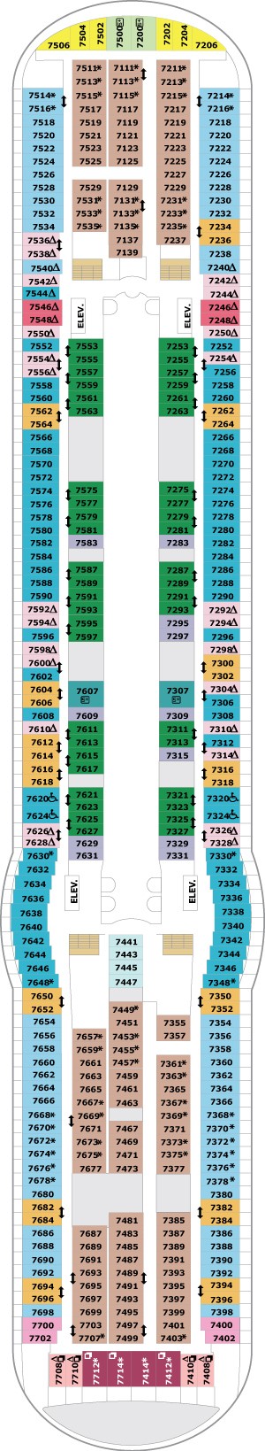 Freedom of the Seas Deck 7 deck plan