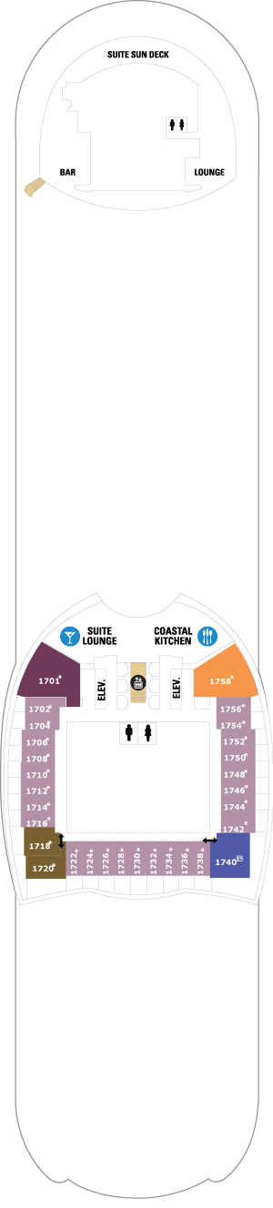 Oasis of the Seas Deck 17 deck plan
