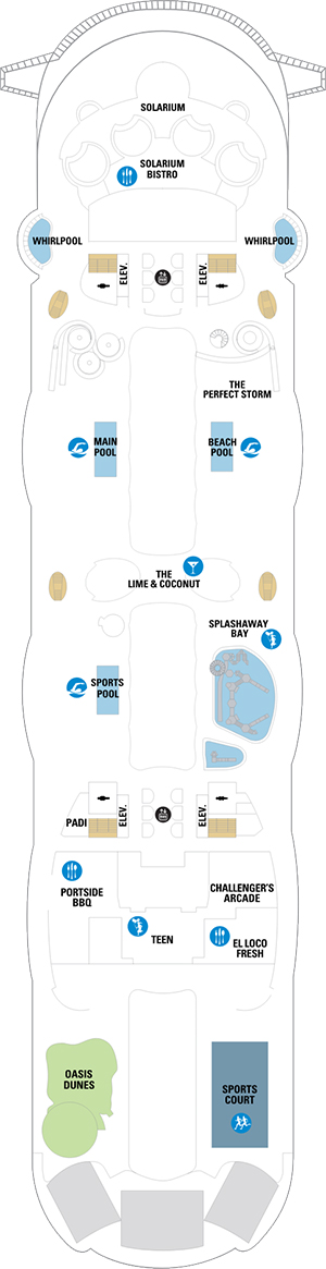 Oasis of the Seas Deck 15 deck plan