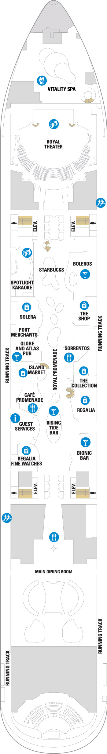 Oasis of the Seas Deck 5 deck plan