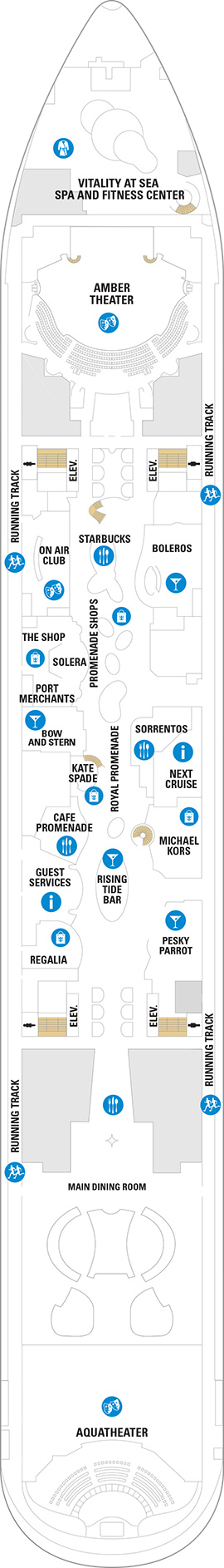 Allure of the Seas Deck 5 deck plan