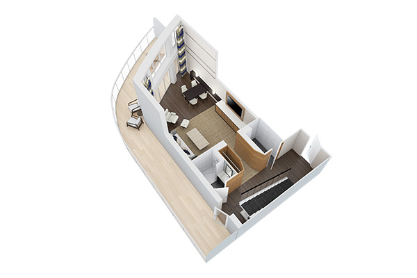 Owner's Loft Suite with Balcony
