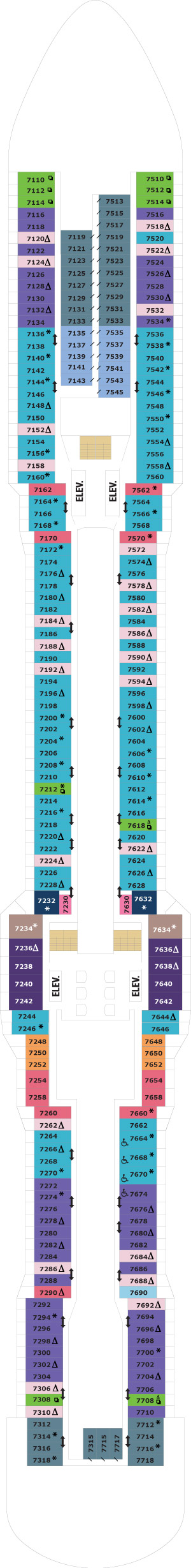 Quantum of the Seas Deck 7 deck plan