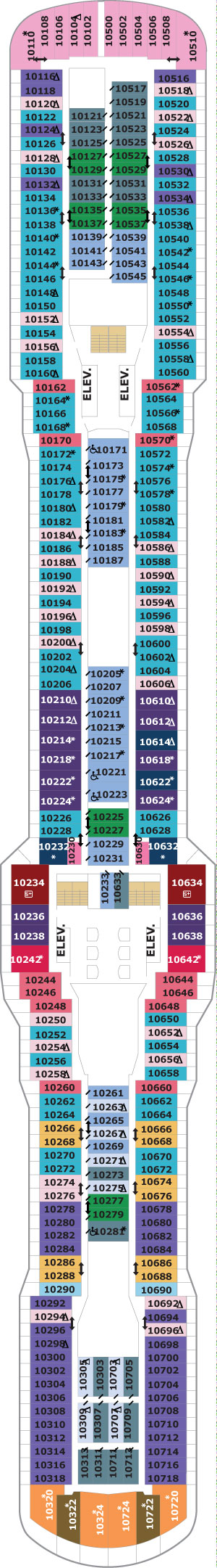 Quantum of the Seas Deck 10 deck plan