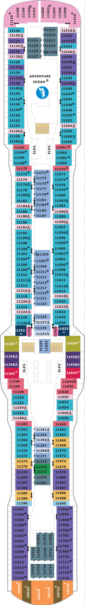 Quantum of the Seas Deck 11 deck plan