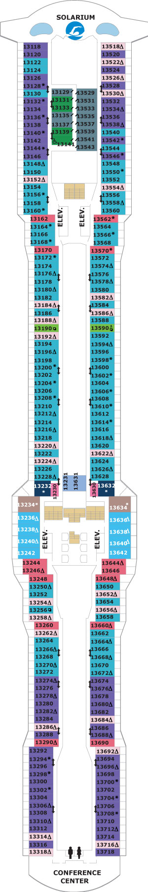 Quantum of the Seas Deck 13 deck plan