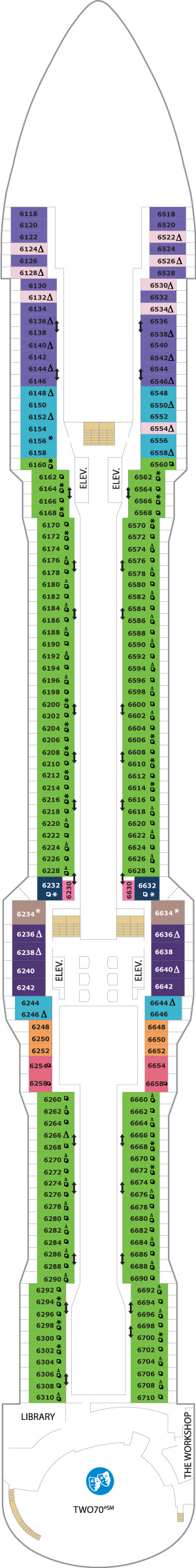 Quantum of the Seas Deck 6 deck plan
