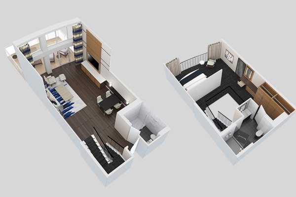 Grand Loft Suite with Balcony