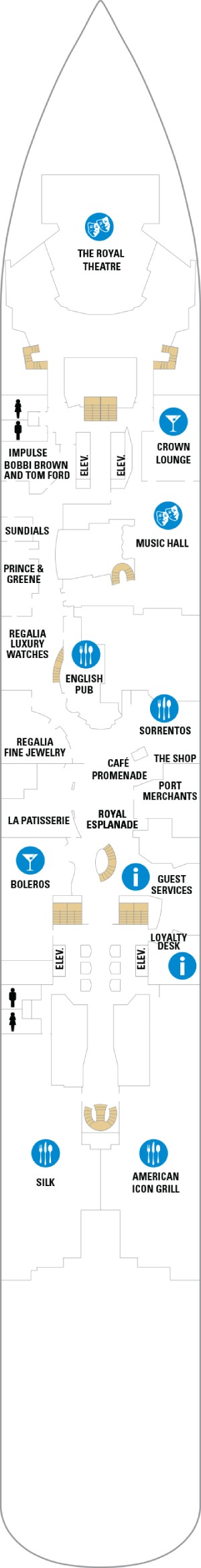 Anthem of the Seas Deck 4 deck plan