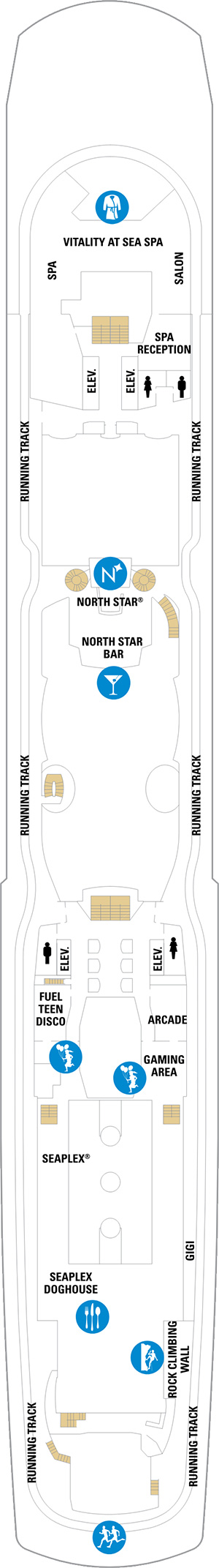 Anthem of the Seas Deck 15 deck plan