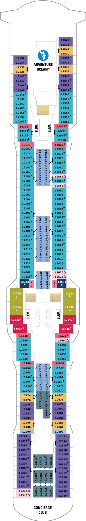 Anthem of the Seas Deck 12 deck plan