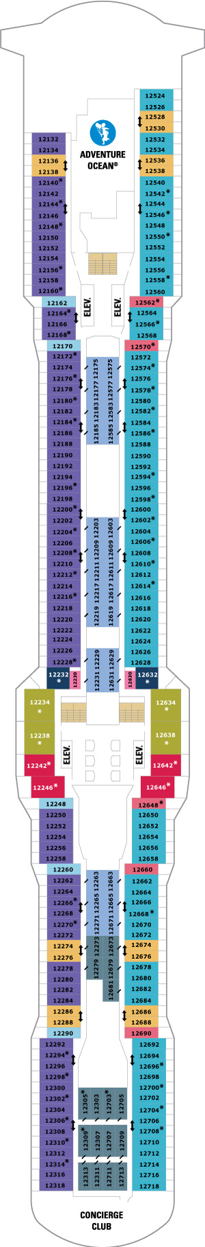 Anthem of the Seas Deck 12 deck plan