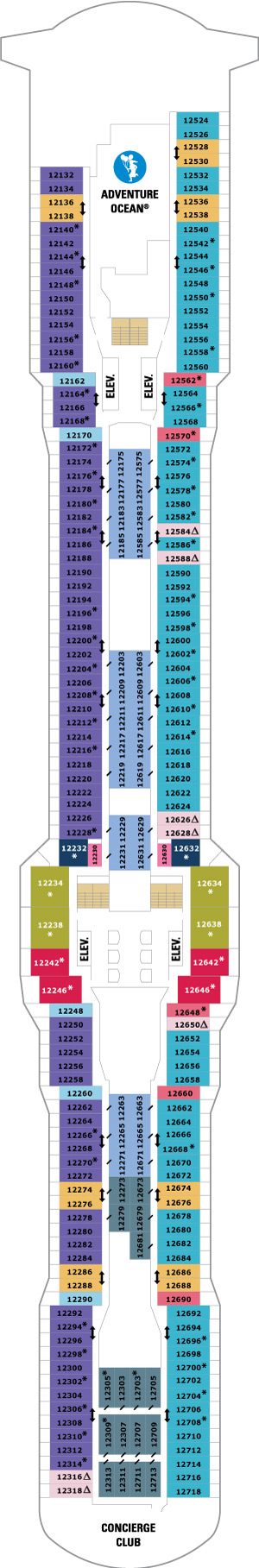 Anthem of the Seas Deck 12 deck plan